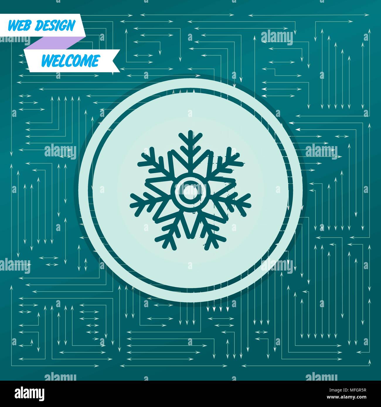 Snowflakeicon Stock Vector Images - Alamy