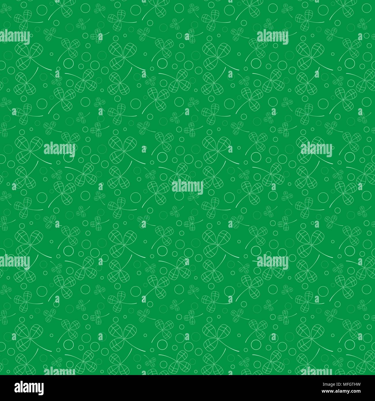 Clover leaves background. St. Patricks day background. Seamless pattern ...