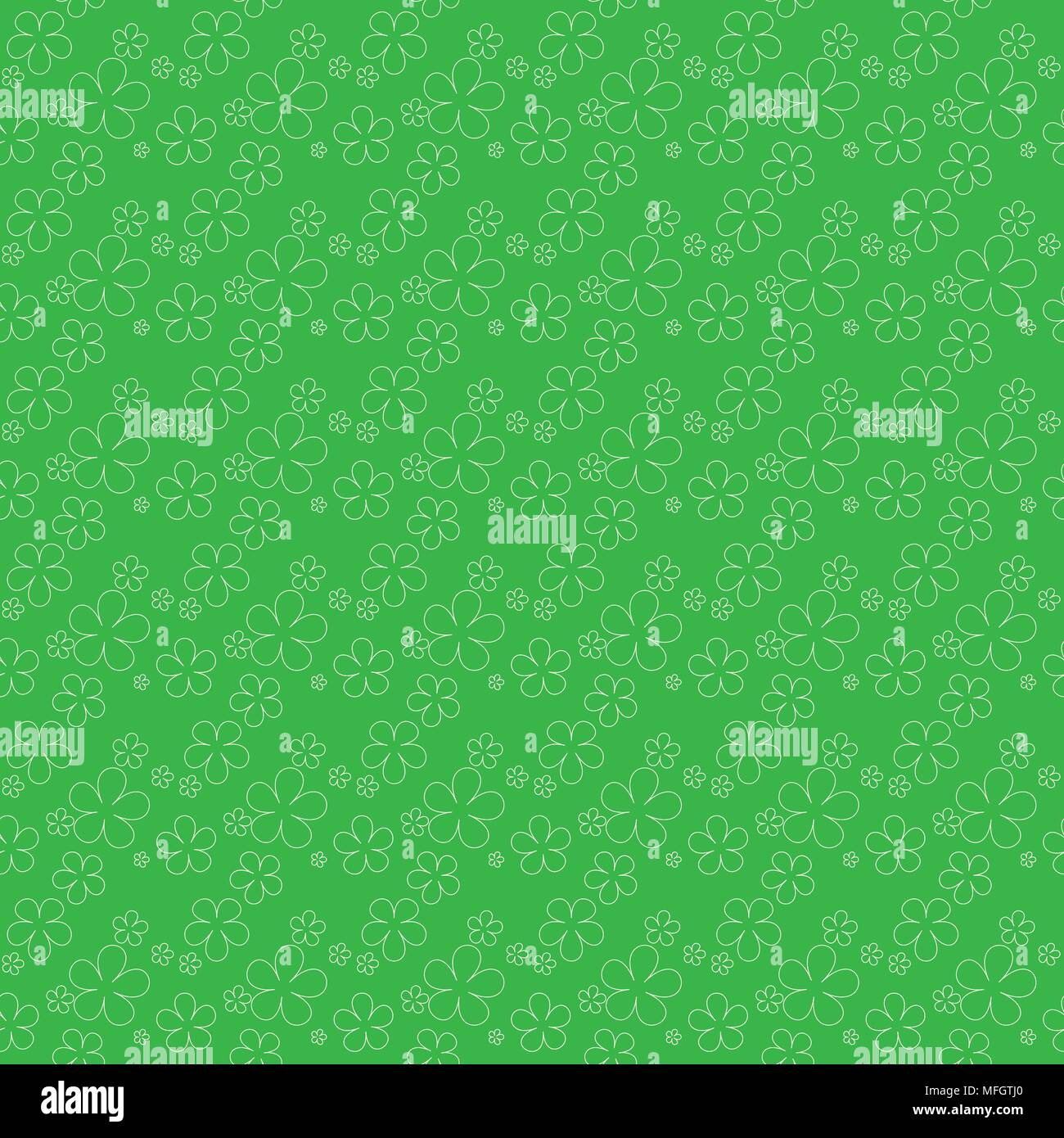 Clover leaves background. St. Patricks day background. Seamless pattern ...