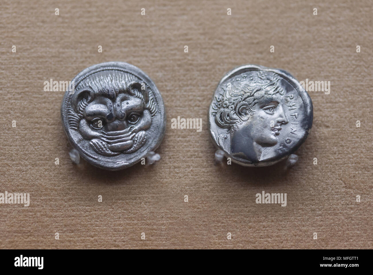 Greek 4th century bc coins hi-res stock photography and images - Alamy