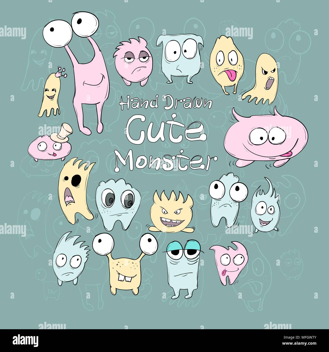 doodle monster emotions doodle monster emotions