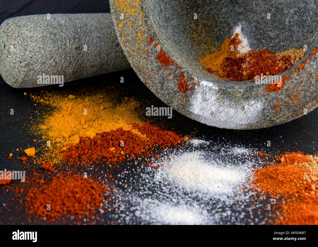 spicy mess Stock Photo
