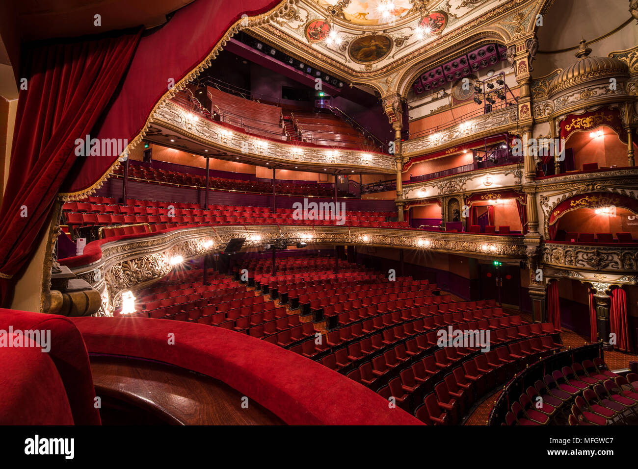 Belfast Opera House, Interior, Belfast, Northern Ireland, United Kingdom, Europe Stock Photo
