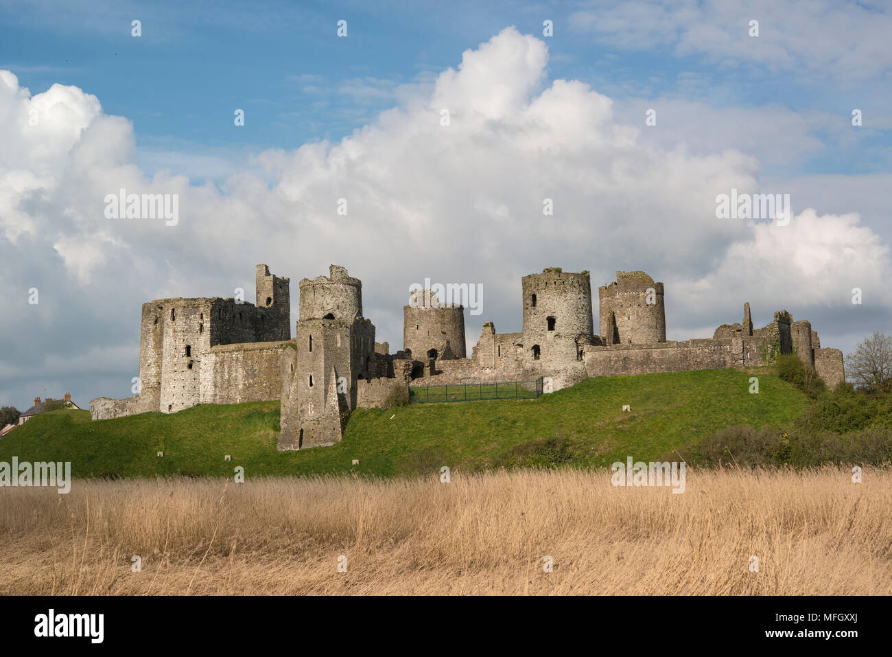 Kidwelly Castle, Carmarthenshire, Wales, United Kingdom, Europe Stock