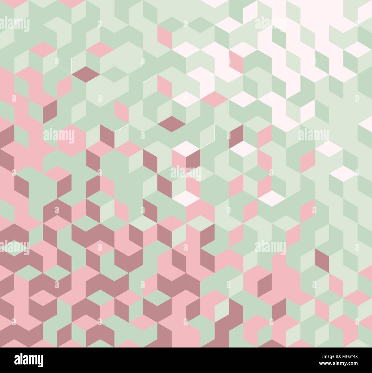 Vector abstract geometric background in retro colors Stock Vector