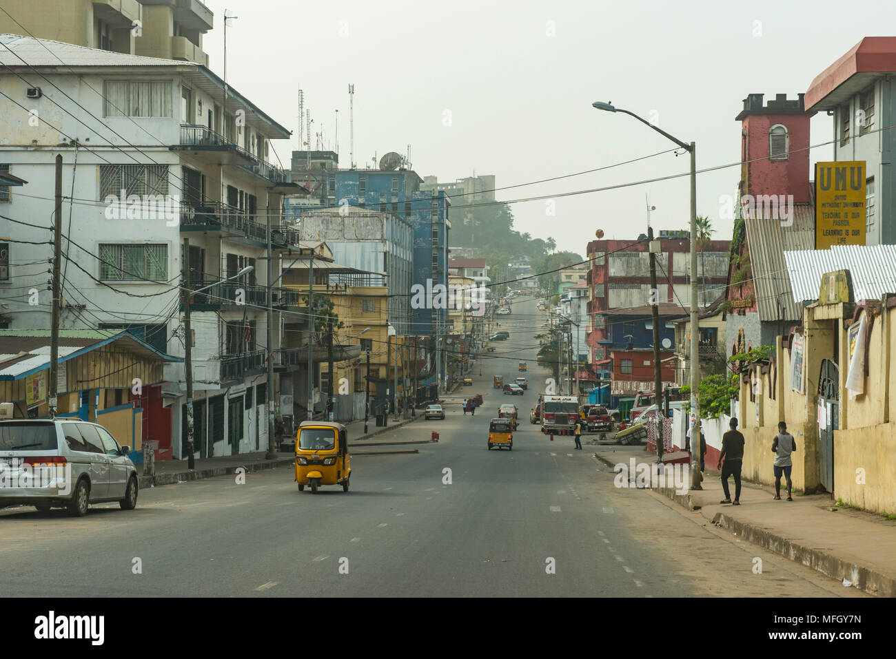 The center of Monrovia, Liberia, West Africa, Africa Stock Photo