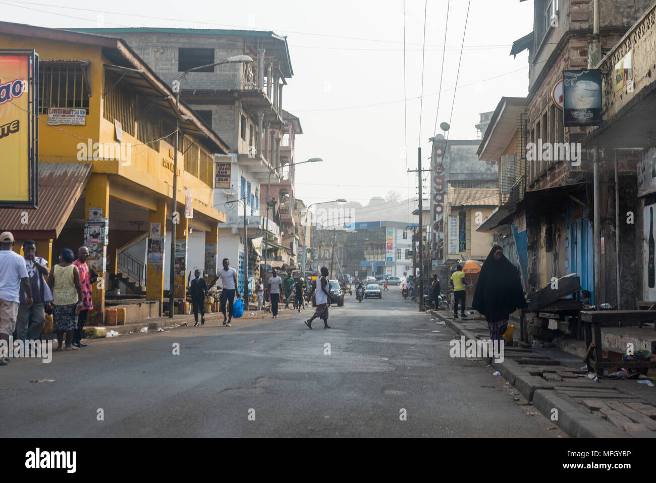 Freetown, Sierra Leone, West Africa, Africa Stock Photo