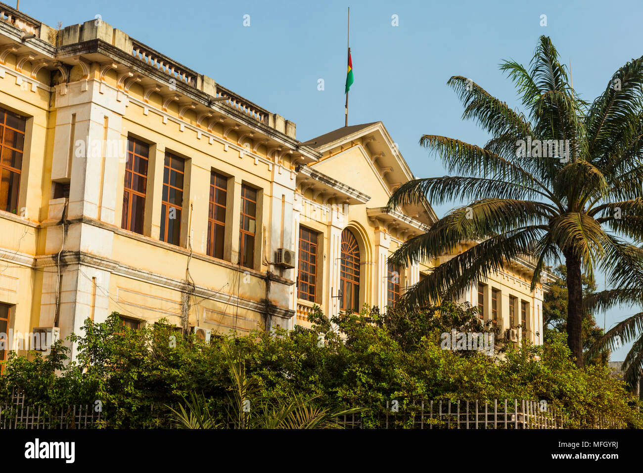 Old Portuguese architecture, Bissau, Guinea Bissau, West Africa, Africa Stock Photo