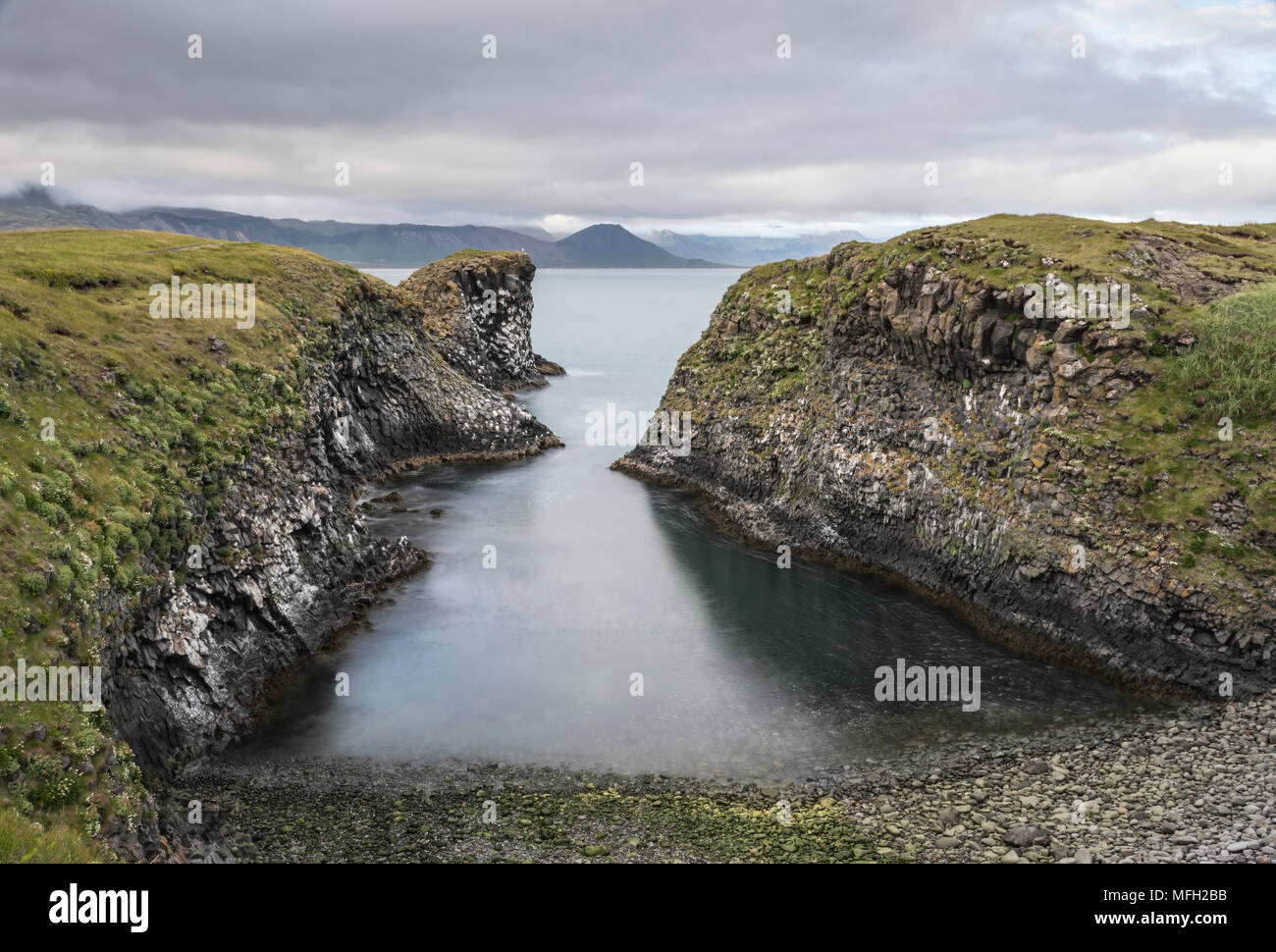 Arnarstapi, Snaefellsnes Peninsula, Iceland, Polar Regions Stock Photo