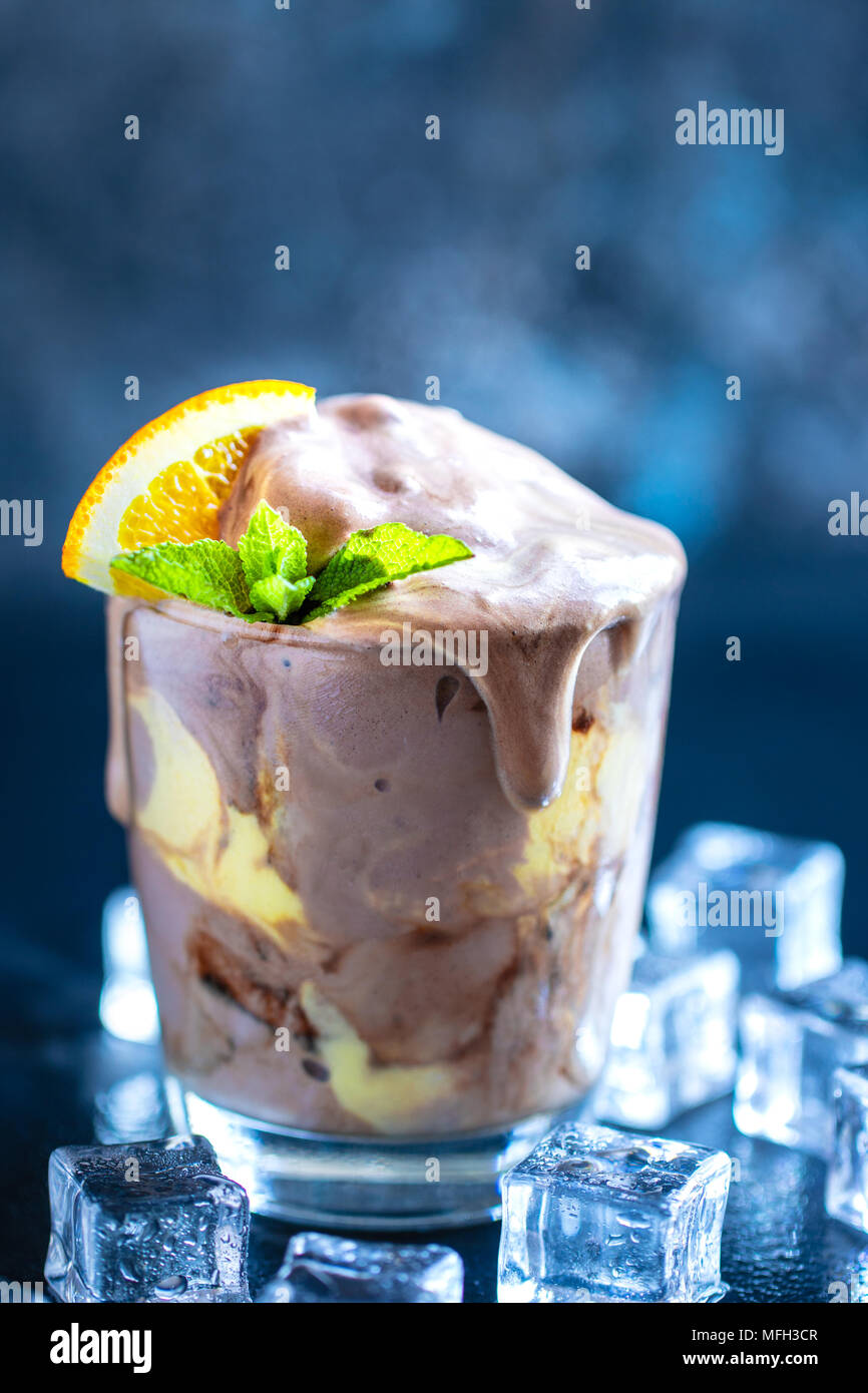 Orange Soda Creamsicle Ice Cream Float Stock Photo Alamy