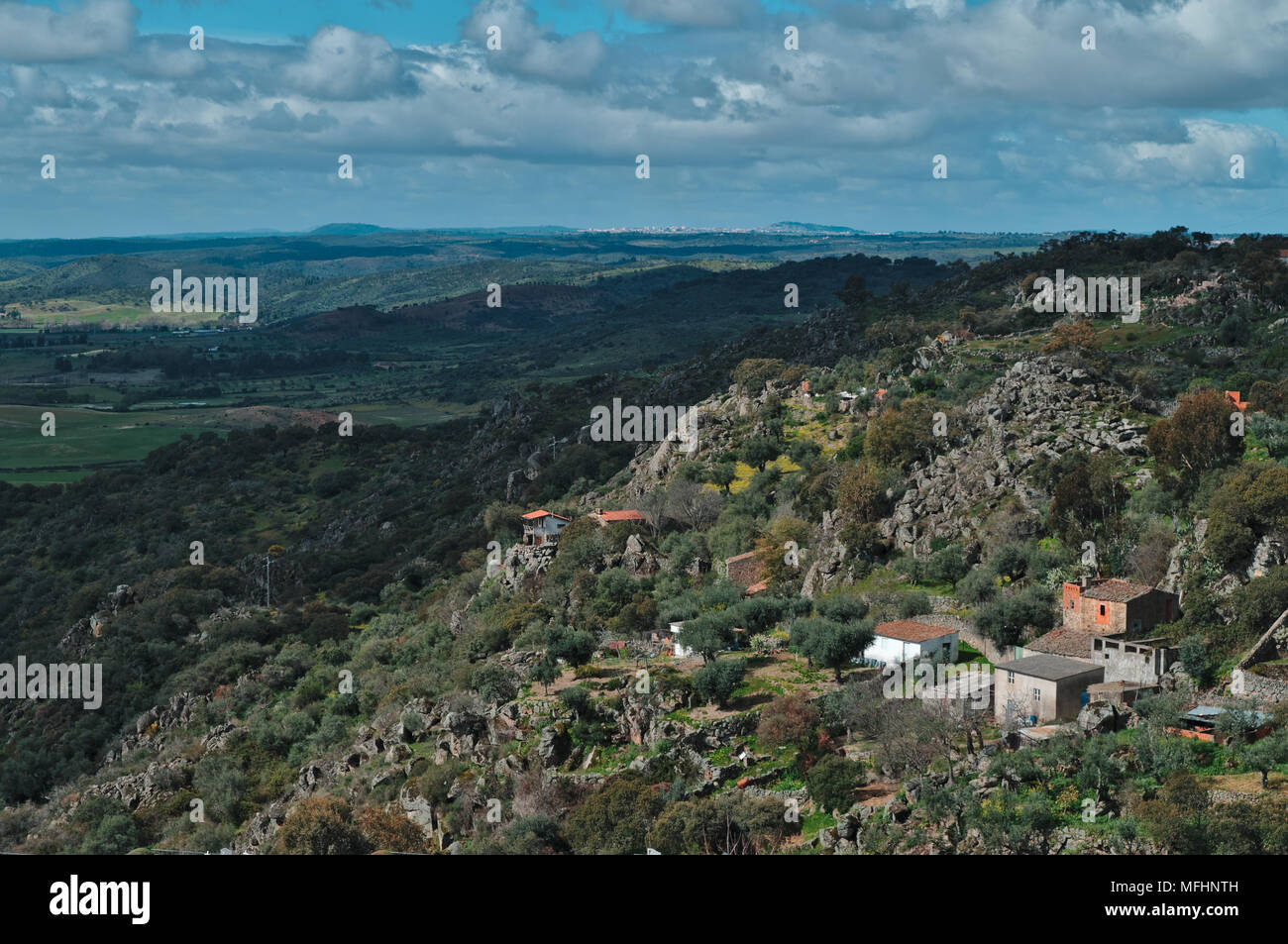 View From The Castle Of Idanha A Nova Portugal Stock Photo Alamy