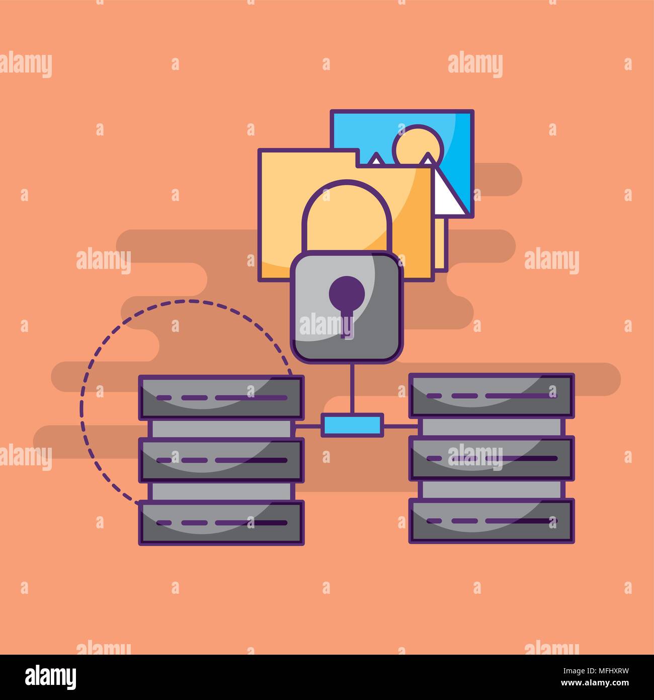 data center technology security folder Stock Vector Image & Art - Alamy