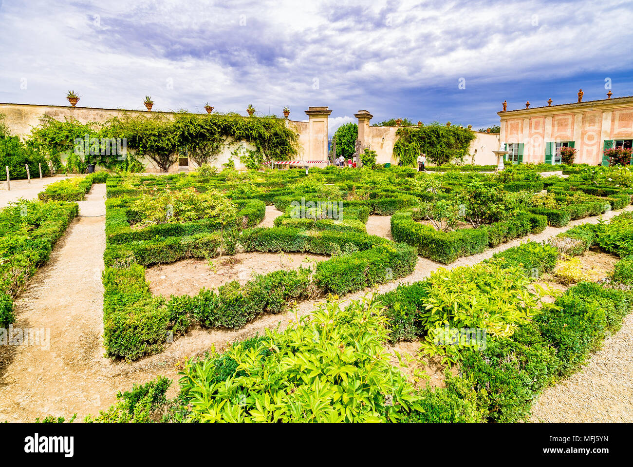 The Boboli Gardens in Florence, Italy in the summer Stock Photo Alamy