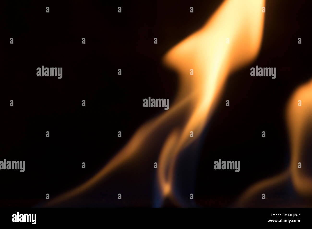 abstract dancing LP gas flame shapes Stock Photo