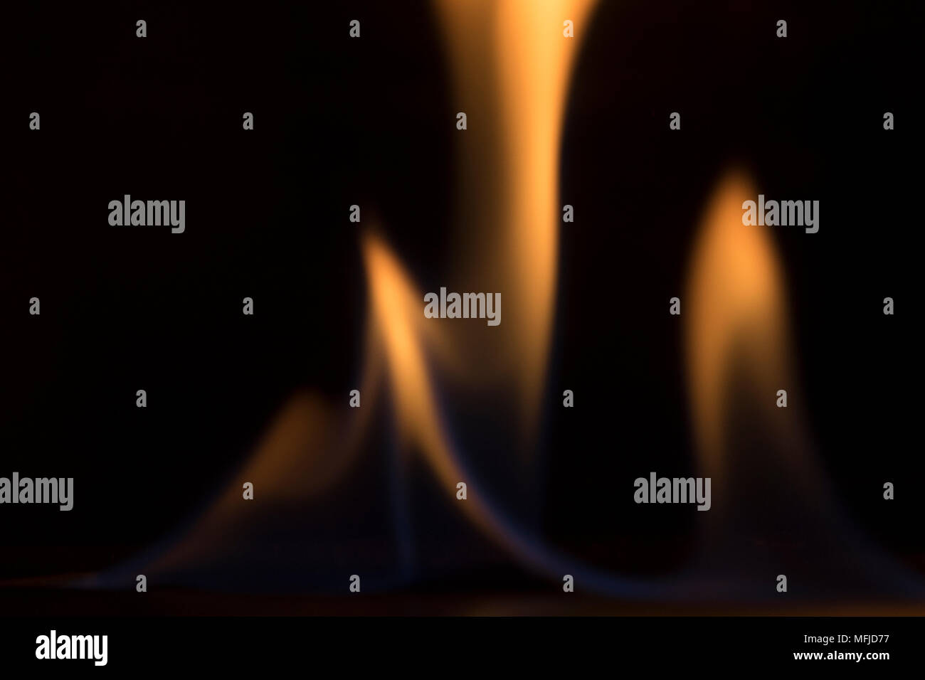 abstract dancing LP gas flame shapes Stock Photo