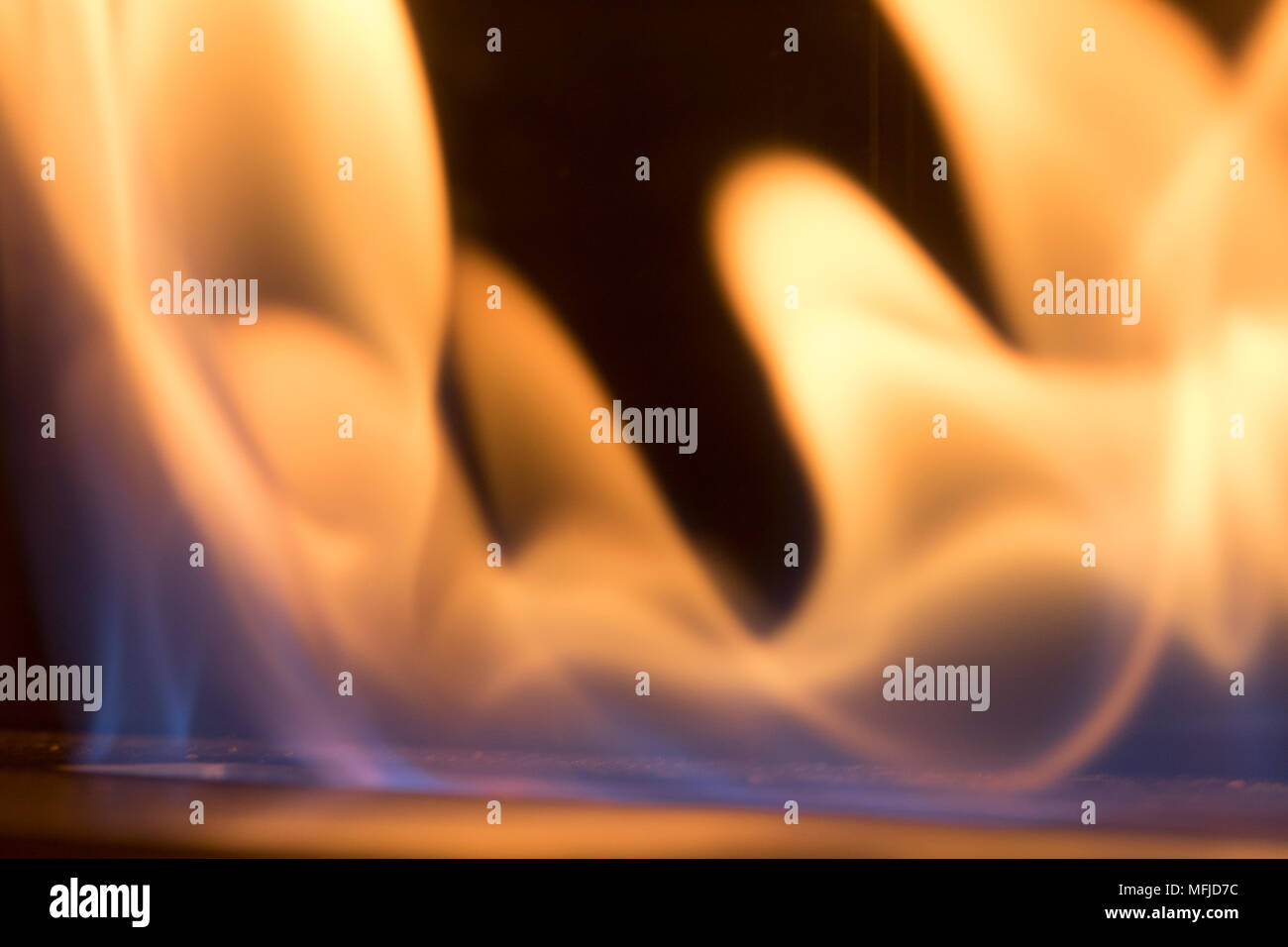 abstract dancing LP gas flame shapes Stock Photo