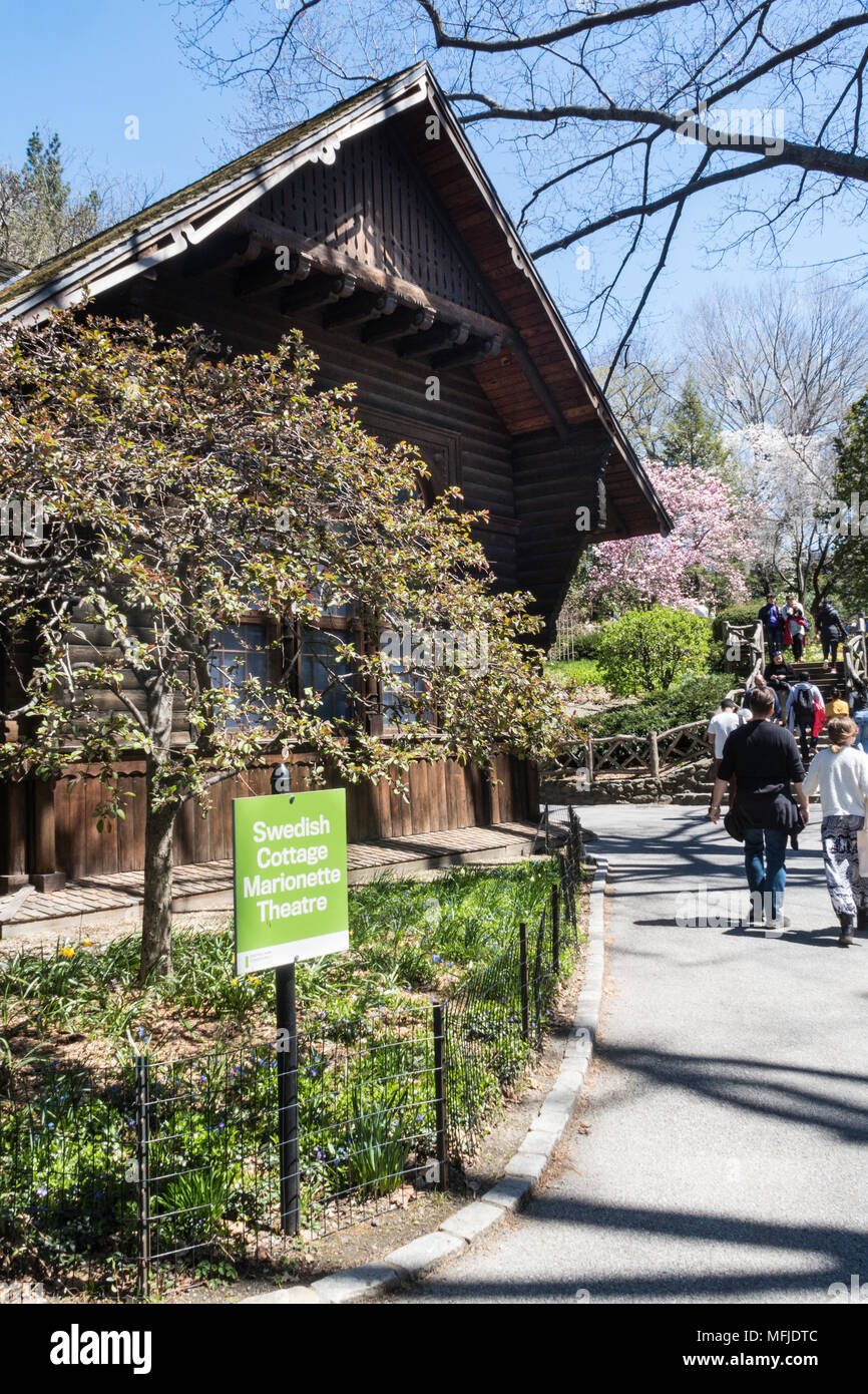 Swedish Cottage Theatre in Central Park, NYC, USA Stock
