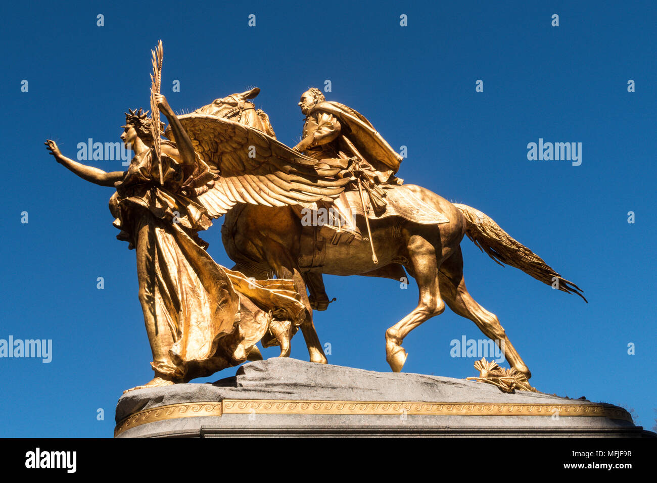 General Sherman Statue, Grand Army Plaza, NYC Stock Photo