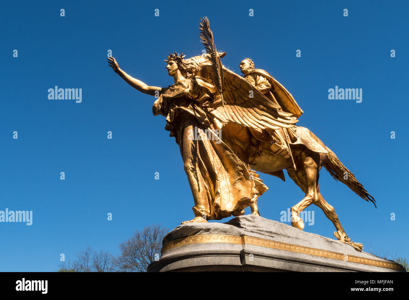 General Sherman Statue, Grand Army Plaza, NYC Stock Photo Alamy