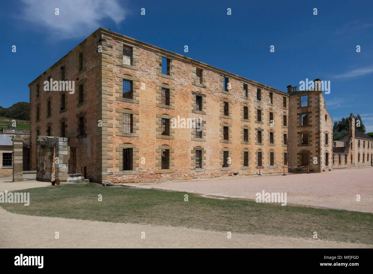 Main block, Port Arthur Historic Penal Colony, Tasmania, Australia, Pacific Stock Photo