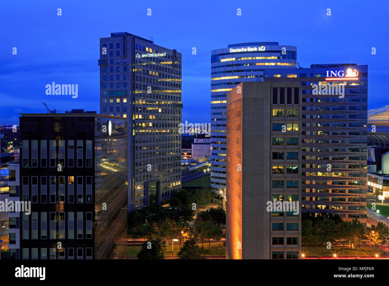 Biltimer Arena Towers, Zuidoost District, Amsterdam, North Holland, Netherlands, Europe Stock Photo