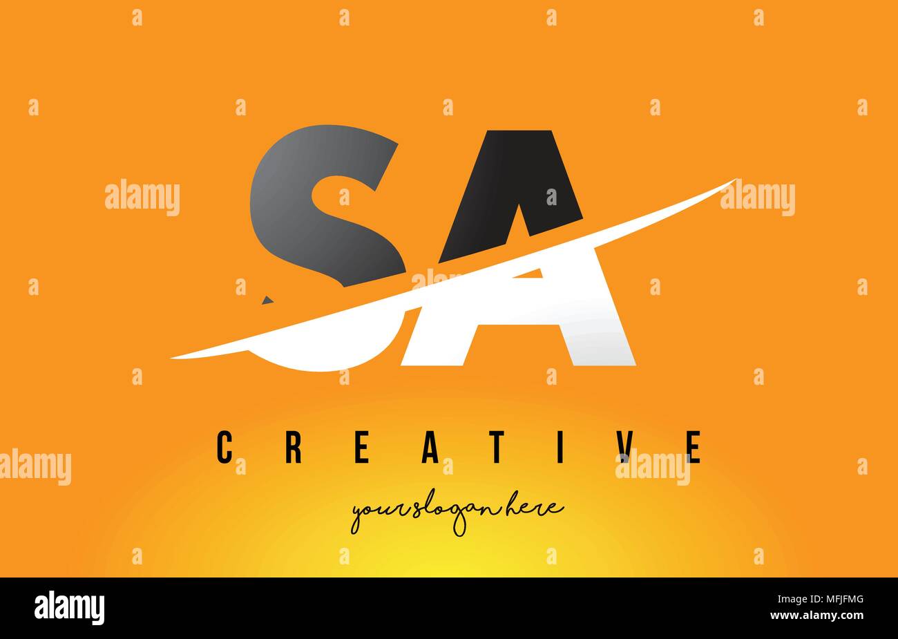 Sa S A Letter Modern Logo Design With Swoosh Cutting The Middle Letters And Yellow Background Stock Vector Image Art Alamy Sa S A Letter Modern Logo Design With Swoosh Cutting The Middle Letters And Yellow Background Stock Vector Image Art Alamy