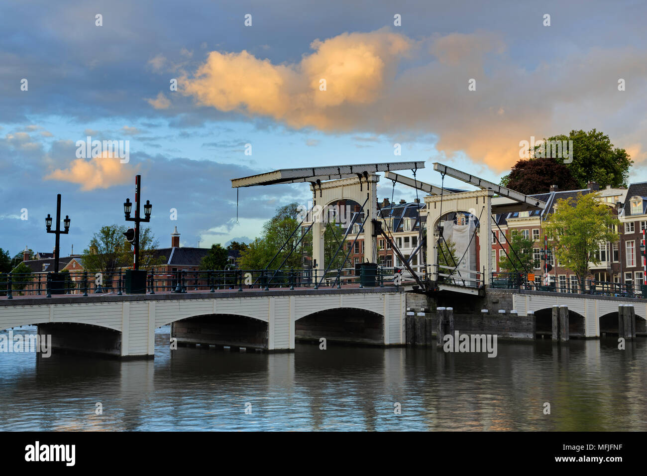 Magere Brug (Skinny Bridge), Amsterdam, North Holland, Netherlands, Europe Stock Photo Alamy