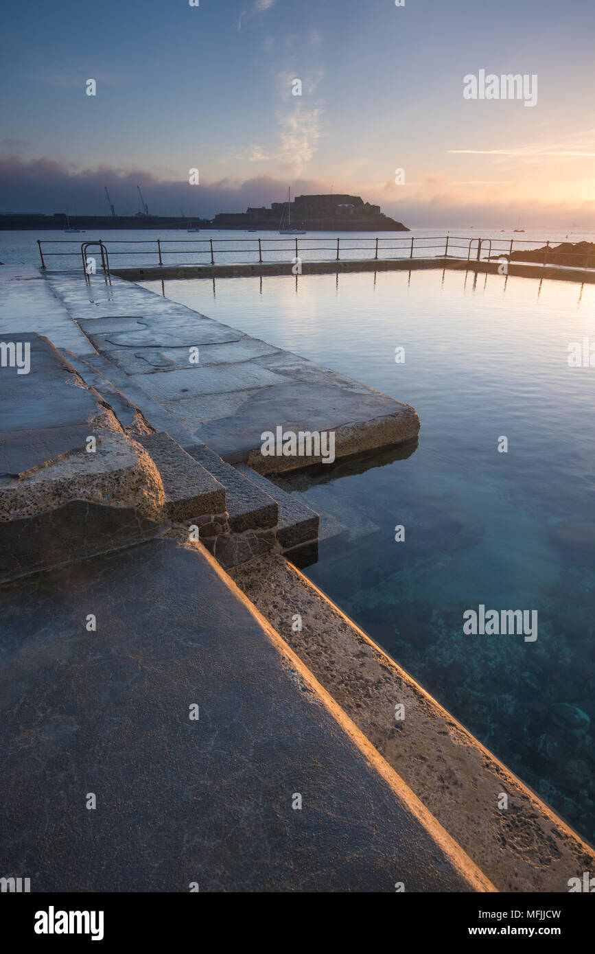 Outdoor swimming guernsey hi-res stock photography and images - Alamy