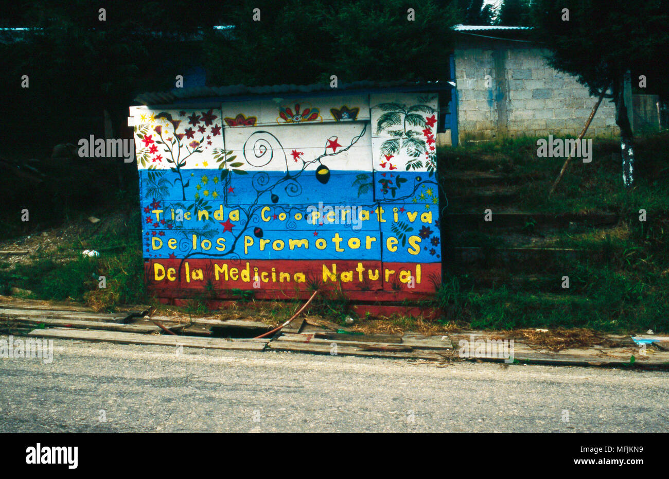 In Oventic, Chiapas State, Mexico, traditional, indigenous Maya medicine is still promoted and practiced. Stock Photo