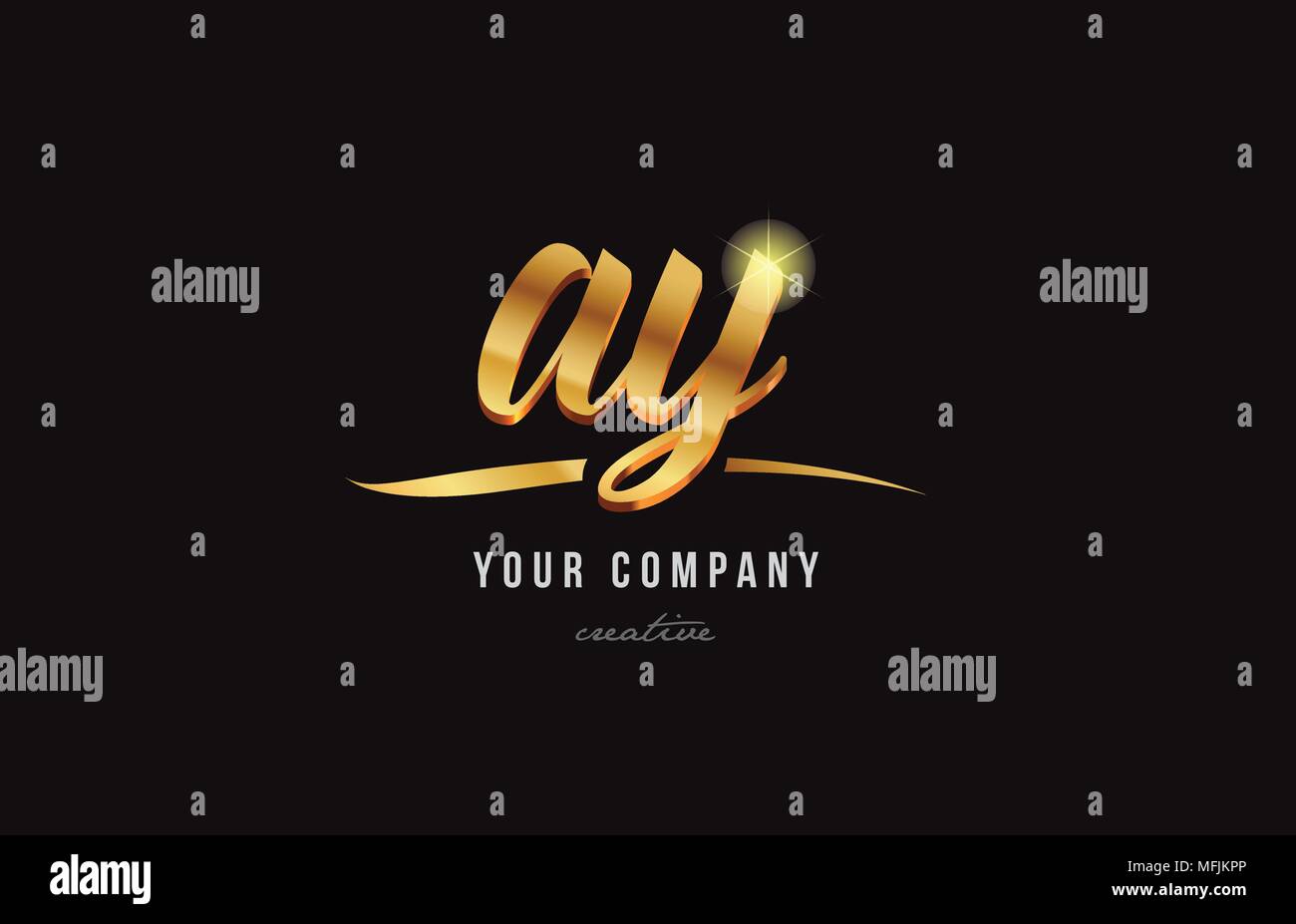Ay logo design hi-res stock photography and images - Alamy