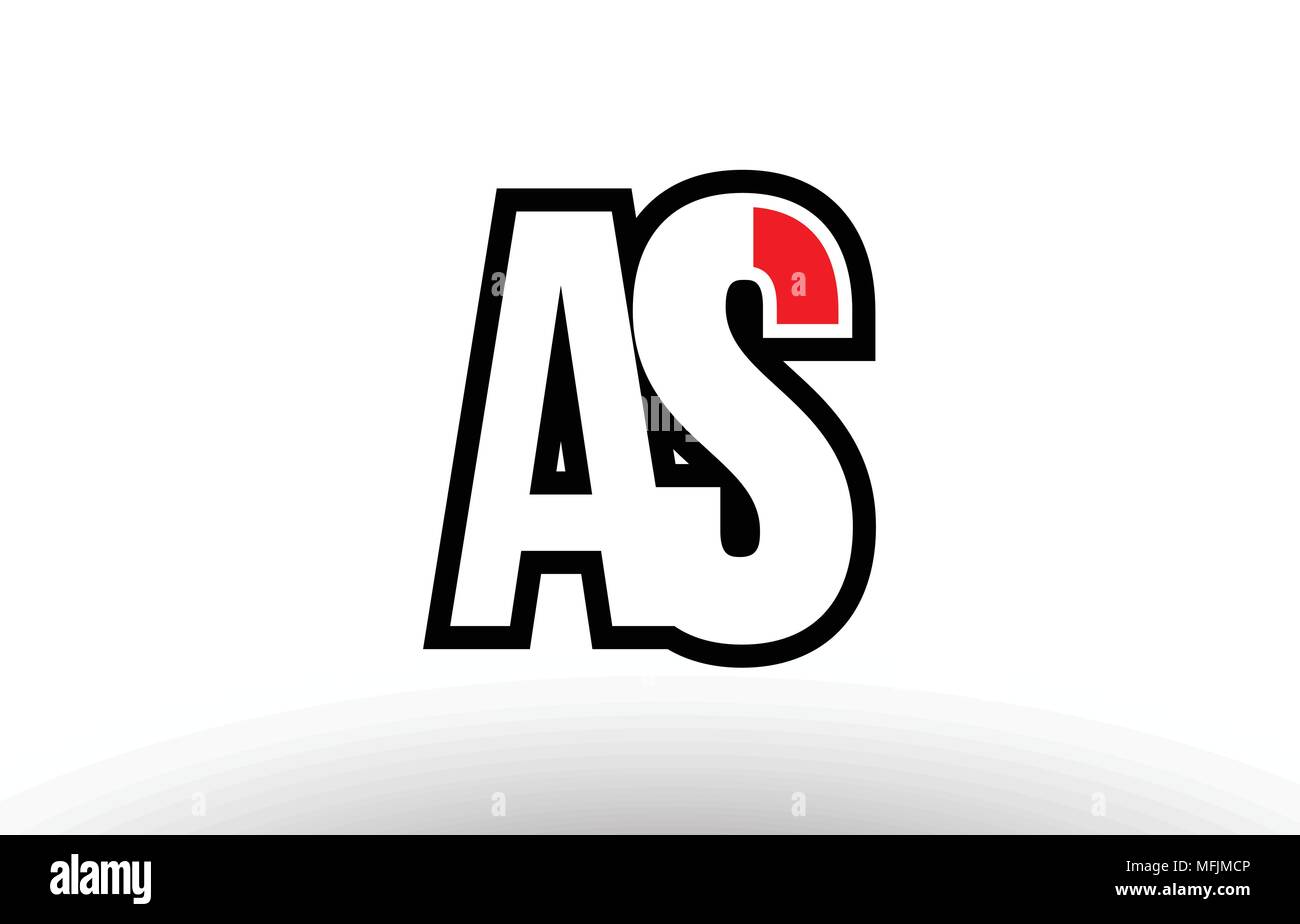 black and white alphabet letter as a s logo combination design suitable ...