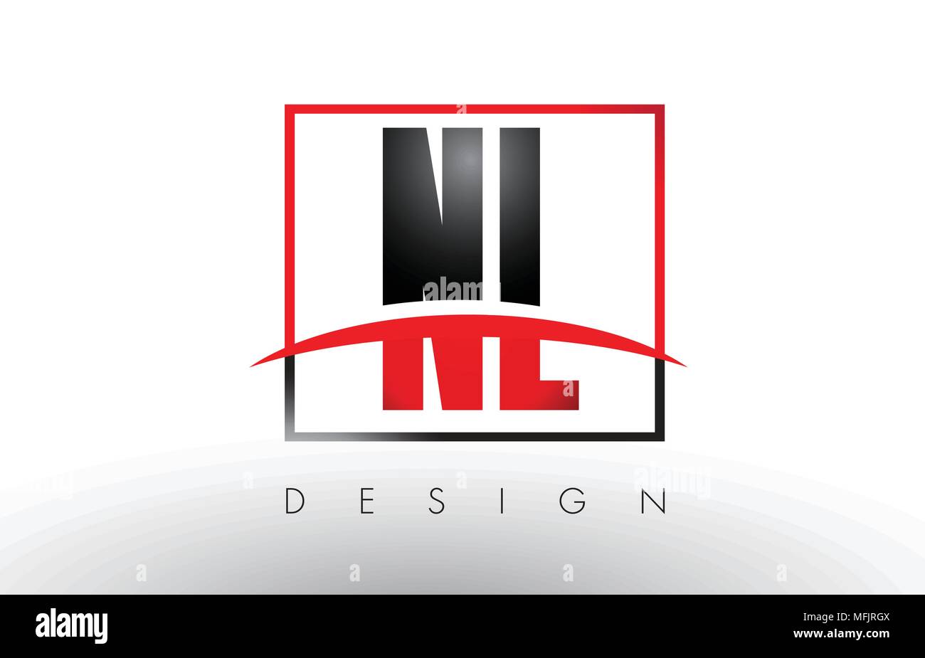 Nl letters Stock Vector Images - Alamy