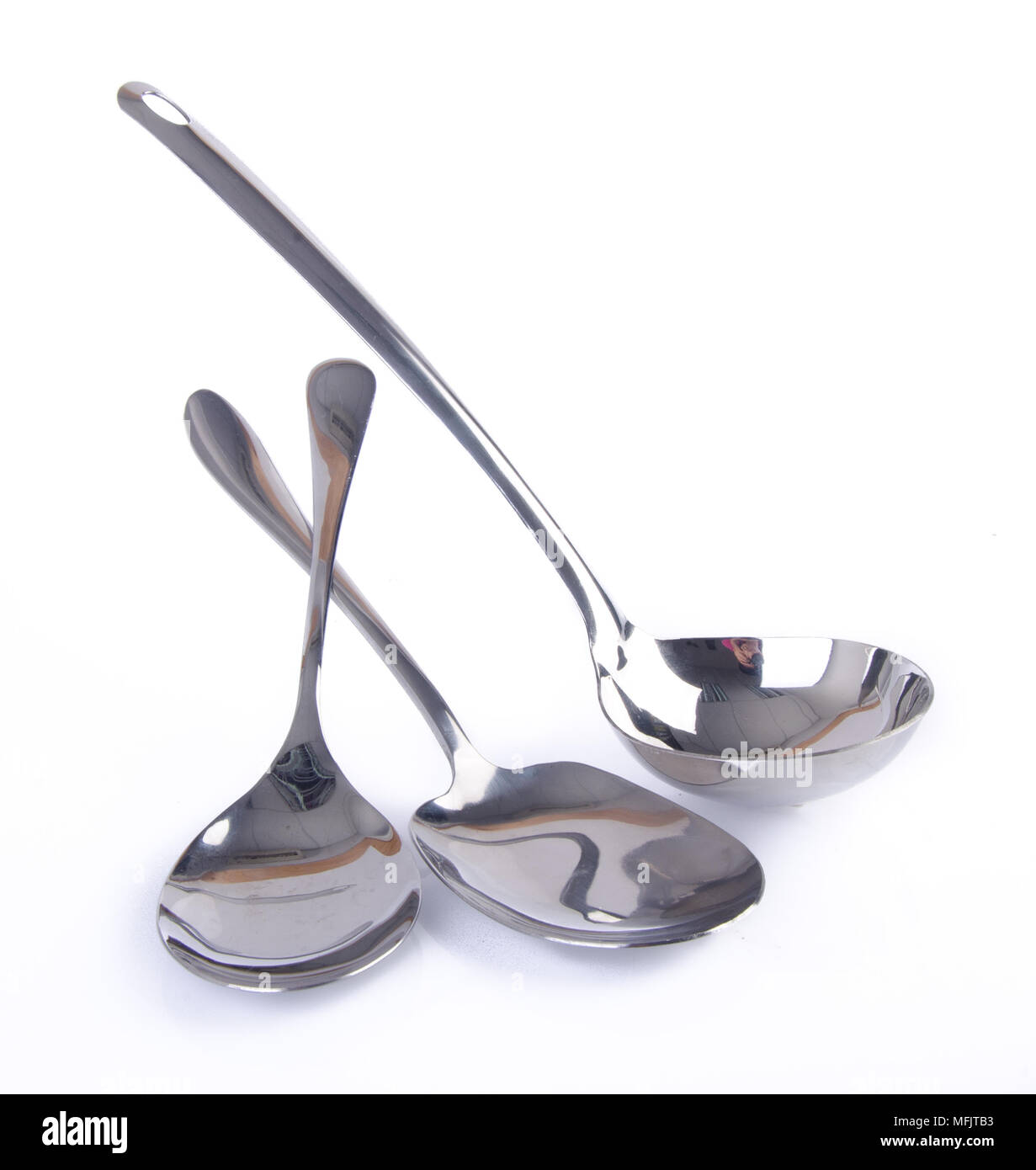 Kitchen utensils. Set of high quality kitchen utensils on white Stock