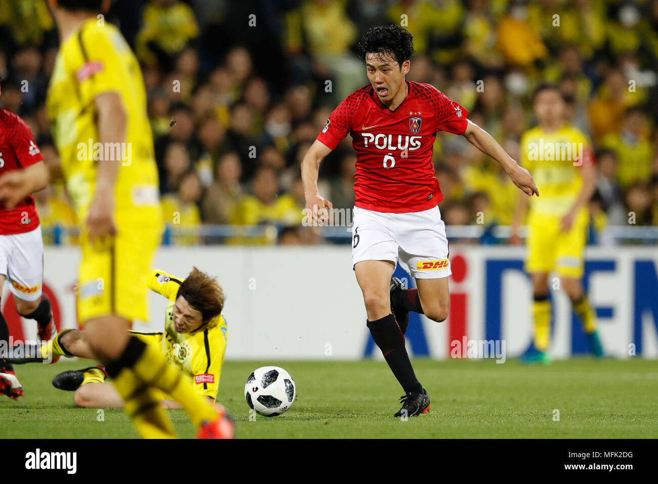 Chiba, Japan. 25th Apr, 2018. Wataru Endo (Reds) Football/Soccer : 2018 ...