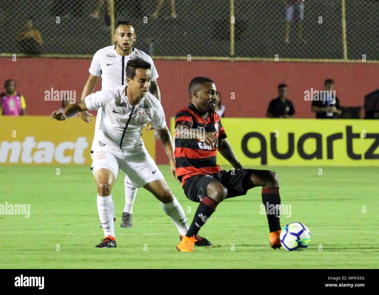 Salvador Ba 26 04 2018 Vitoria X Corinthians Game Of Vitoria X Corinthians Valid For The Round Of 16 Of The Brazil Cup A Match Played At Barradao Stadium In Salvador Bahia