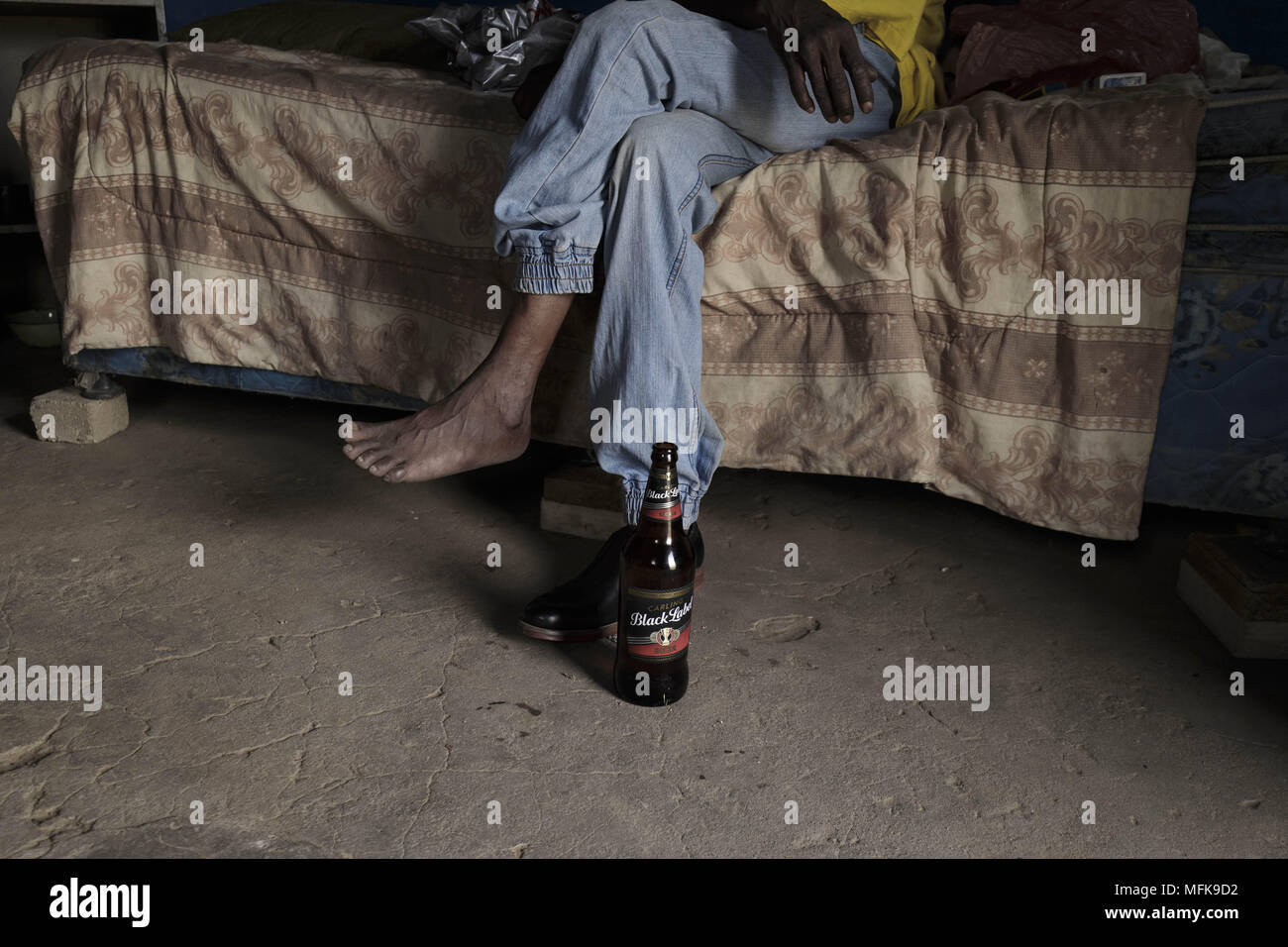 January 12, 2018 - Matatiele, Eastern Cape, South Africa - Alcohol consumption at the Eastern Cape plays a big part of daily life. (Credit Image: © Stefan Kleinowitz via ZUMA Wire) Stock Photo