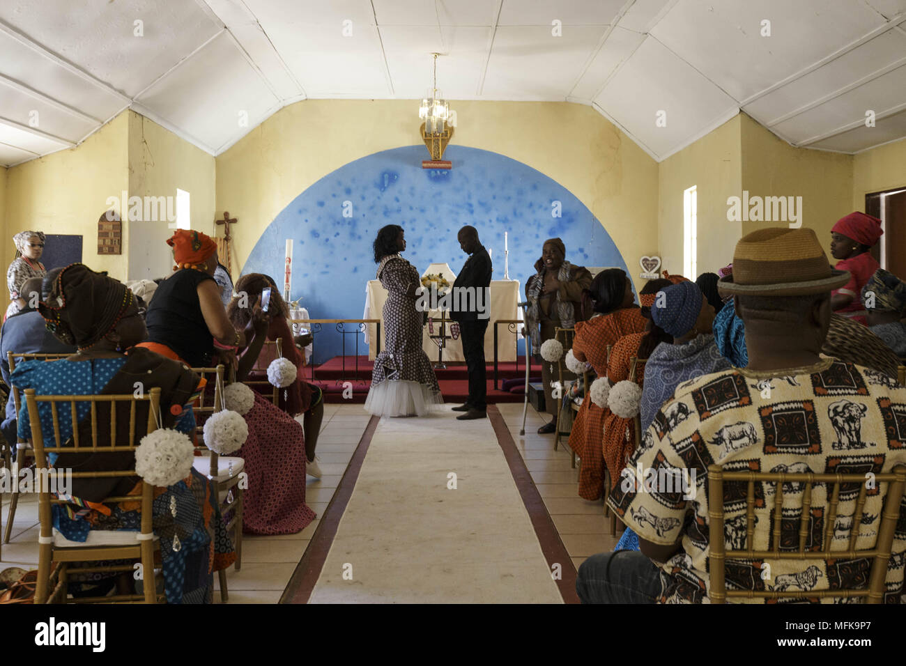 Matatiele, Eastern Cape, South Africa. 23rd Dec, 2017. A couple of the Xhosa tribe gets married. Credit: Stefan Kleinowitz/ZUMA Wire/Alamy Live News Stock Photo