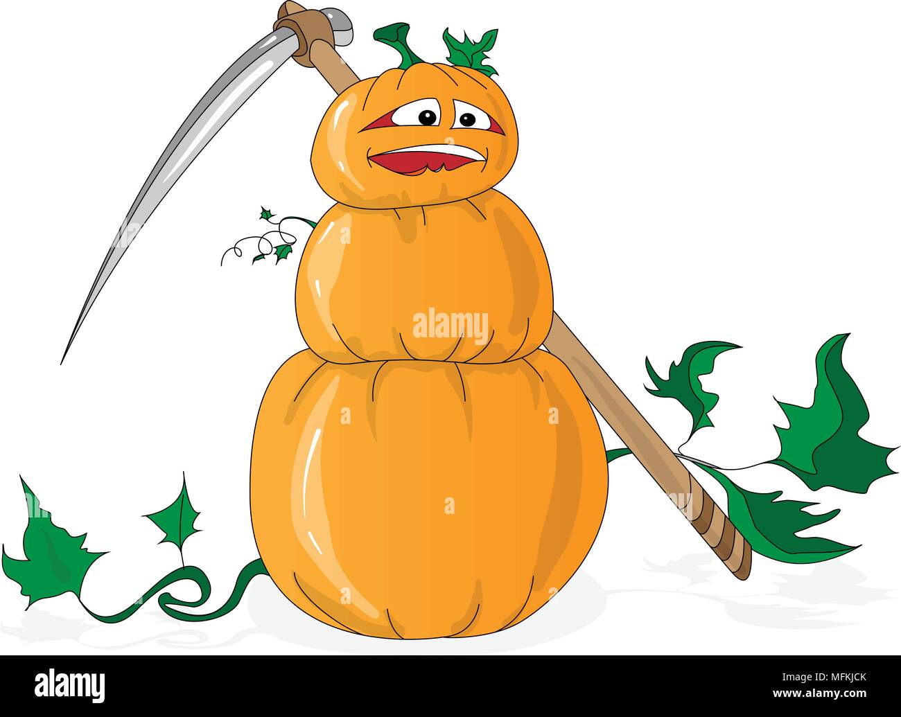 Halloween pumpkin illustration set isolated on white Stock Vector Image ...
