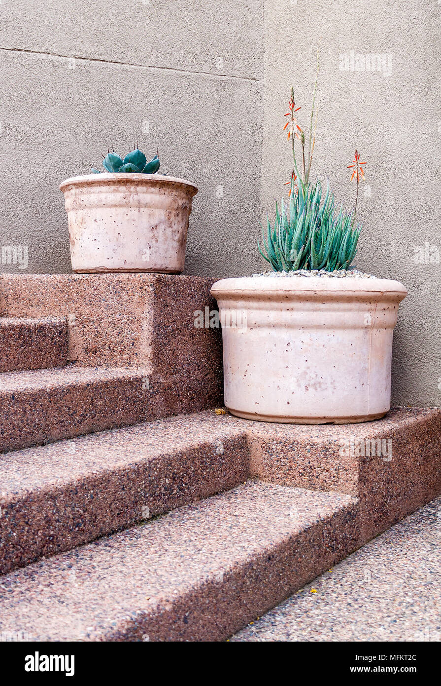 simplistic outdoor patio design Stock Photo
