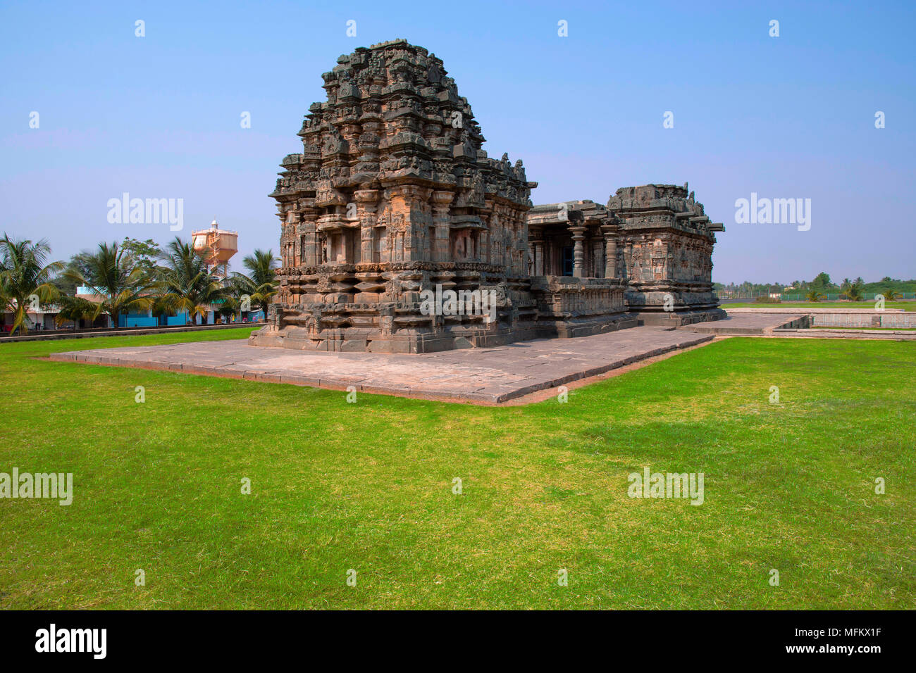Kashivishvanatha Temple, Lakkundi in Gadag District of Karnataka Stock Photo