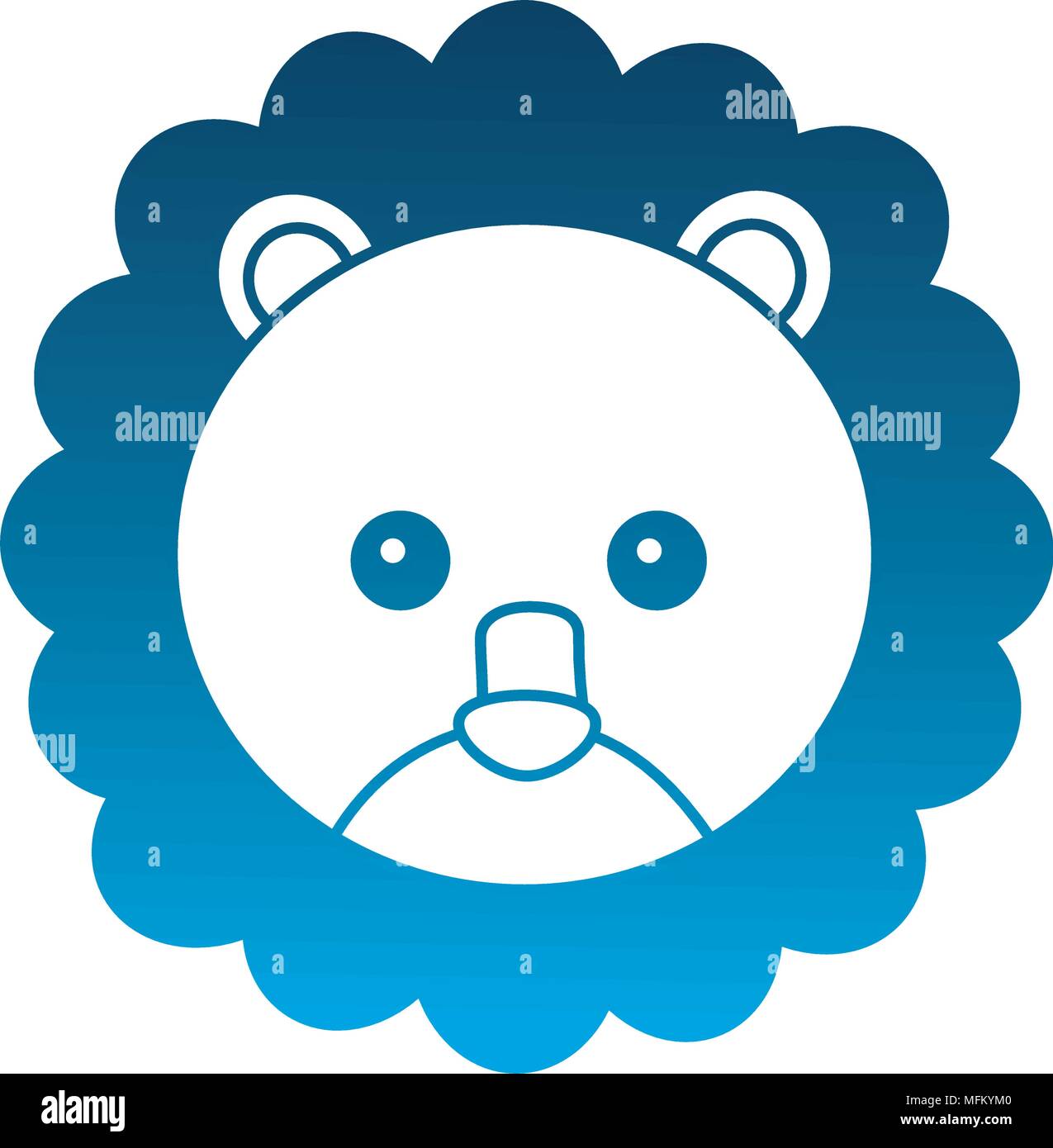 cute head baby lion animal toy Stock Vector Image & Art - Alamy