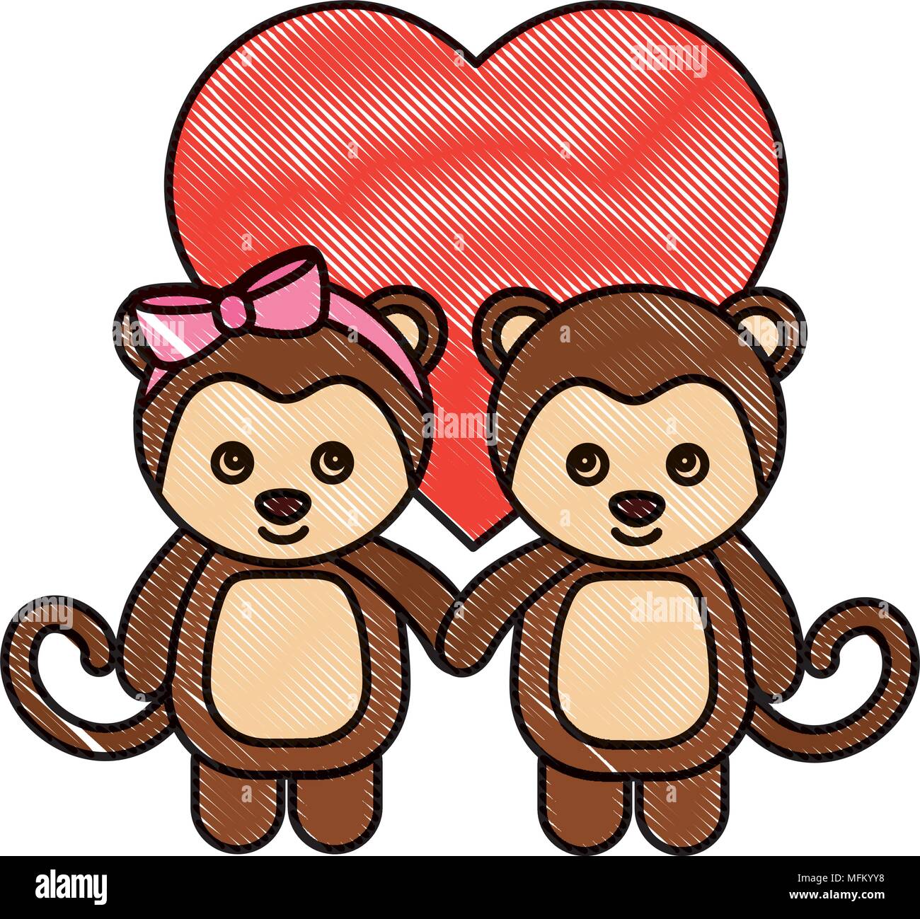 Monkeys holding hands hires stock photography and images Alamy