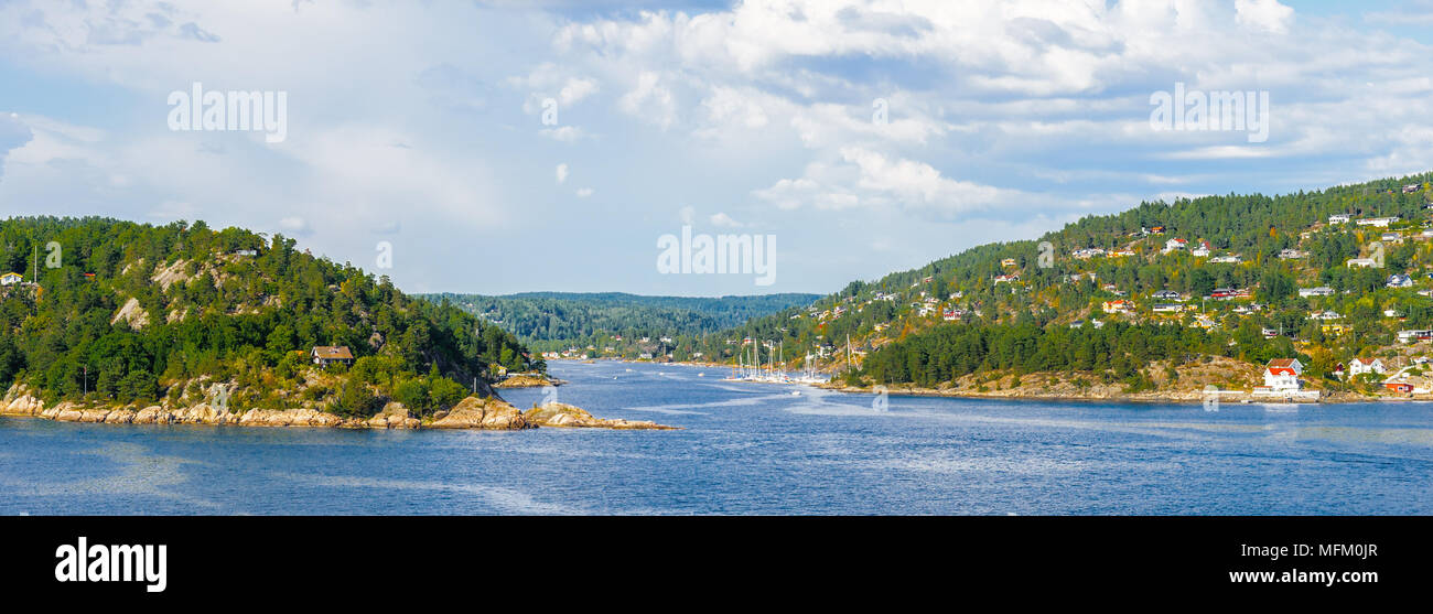 the Part of Oslofjord, an inlet in the south-east of Norway Stock Photo ...