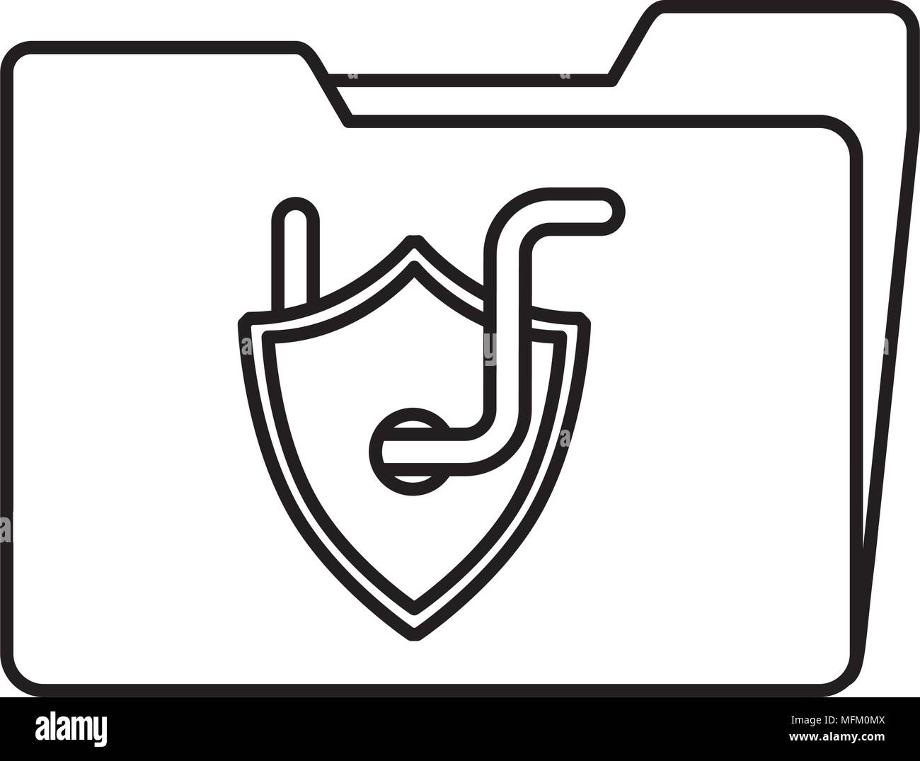 cyber security concept Stock Vector