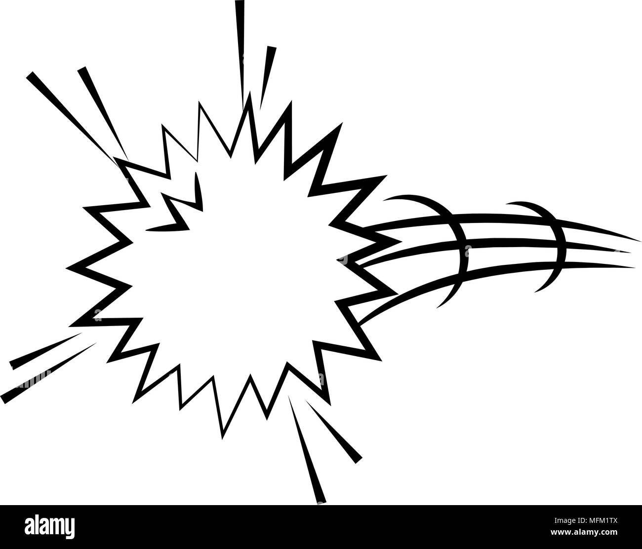 Abstract pop art explosion Black and White Stock Photos & Images - Alamy