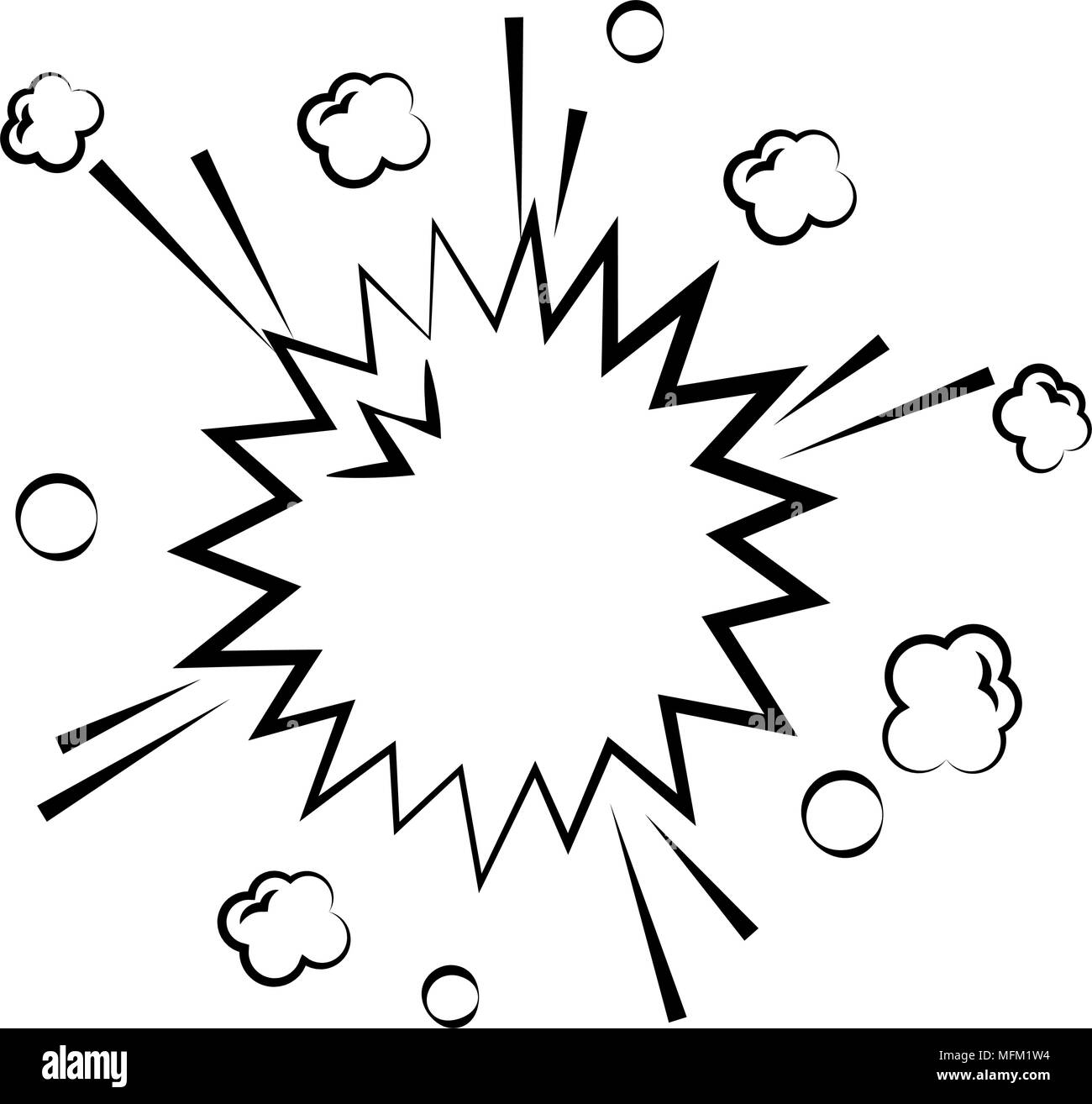 explosion pop art isolated icon Stock Vector Image & Art - Alamy