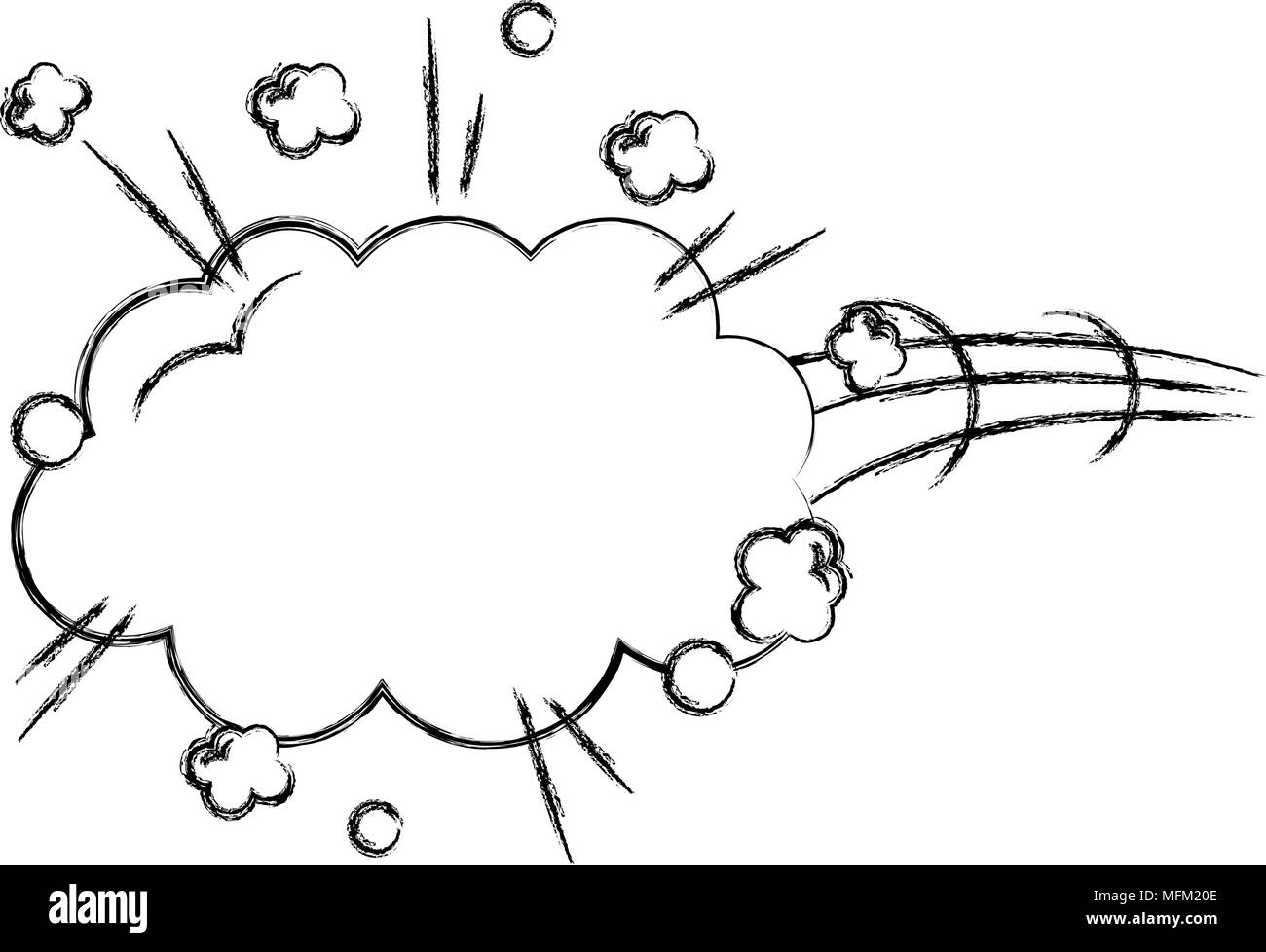 cloud speech bubble comic style Stock Vector Image & Art - Alamy