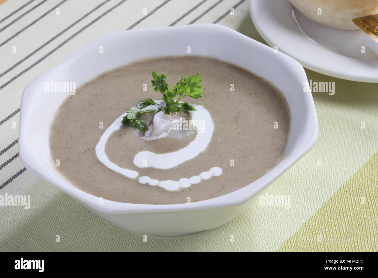 mushroom cream soup Stock Photo - Alamy