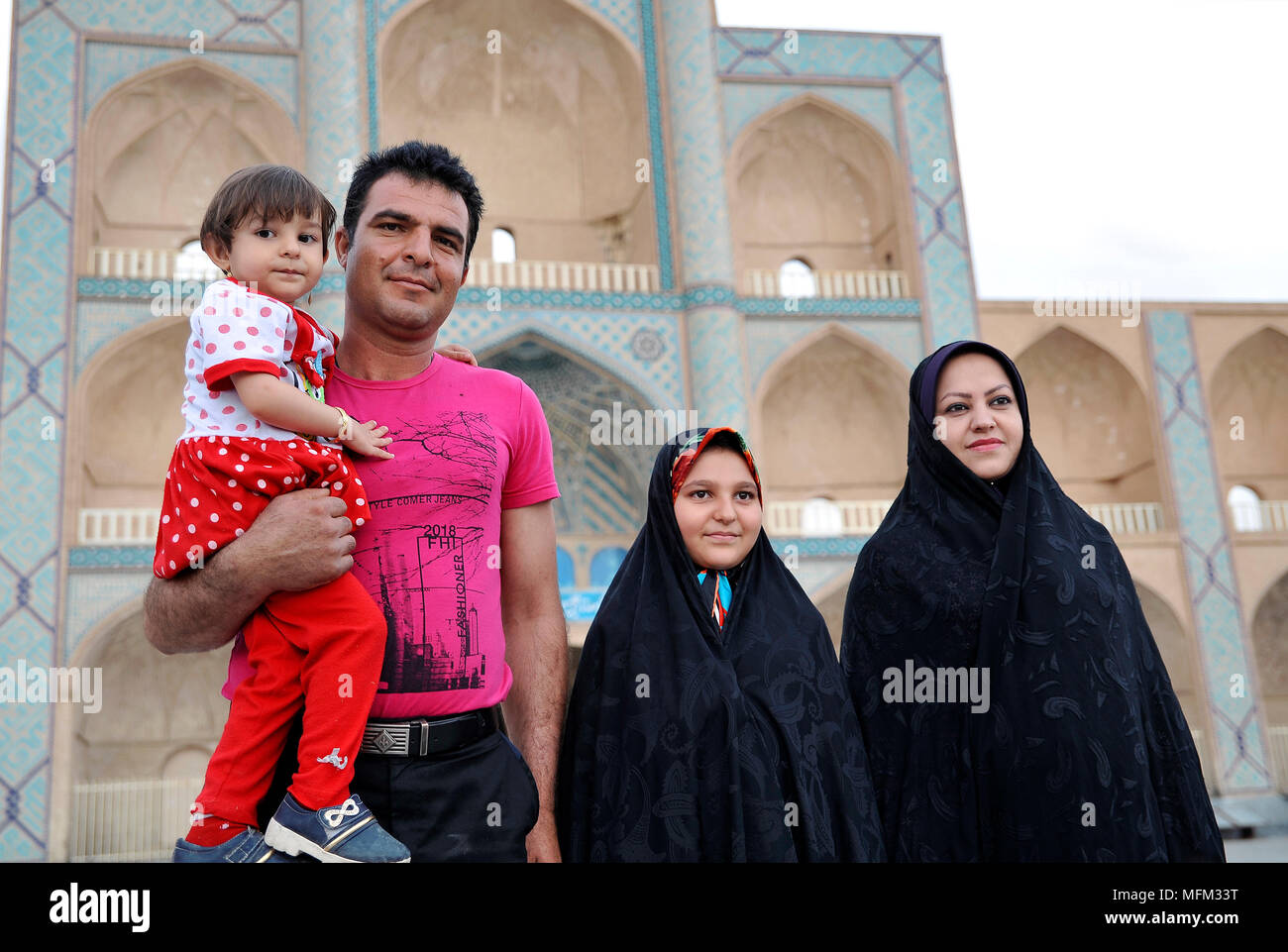 Iranian family in Yazd city - Iran © Antonio Ciufo Stock Photo