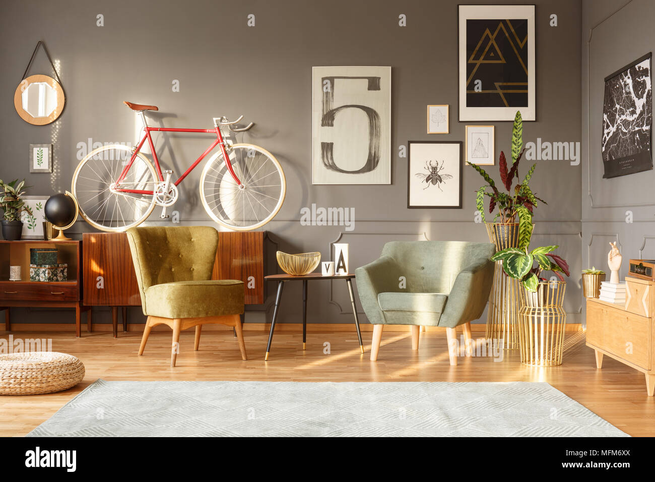 Retro living room hires stock photography and images Alamy